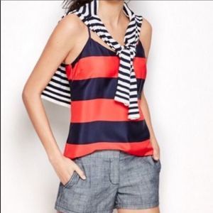 J Crew Factory striped racer back tank